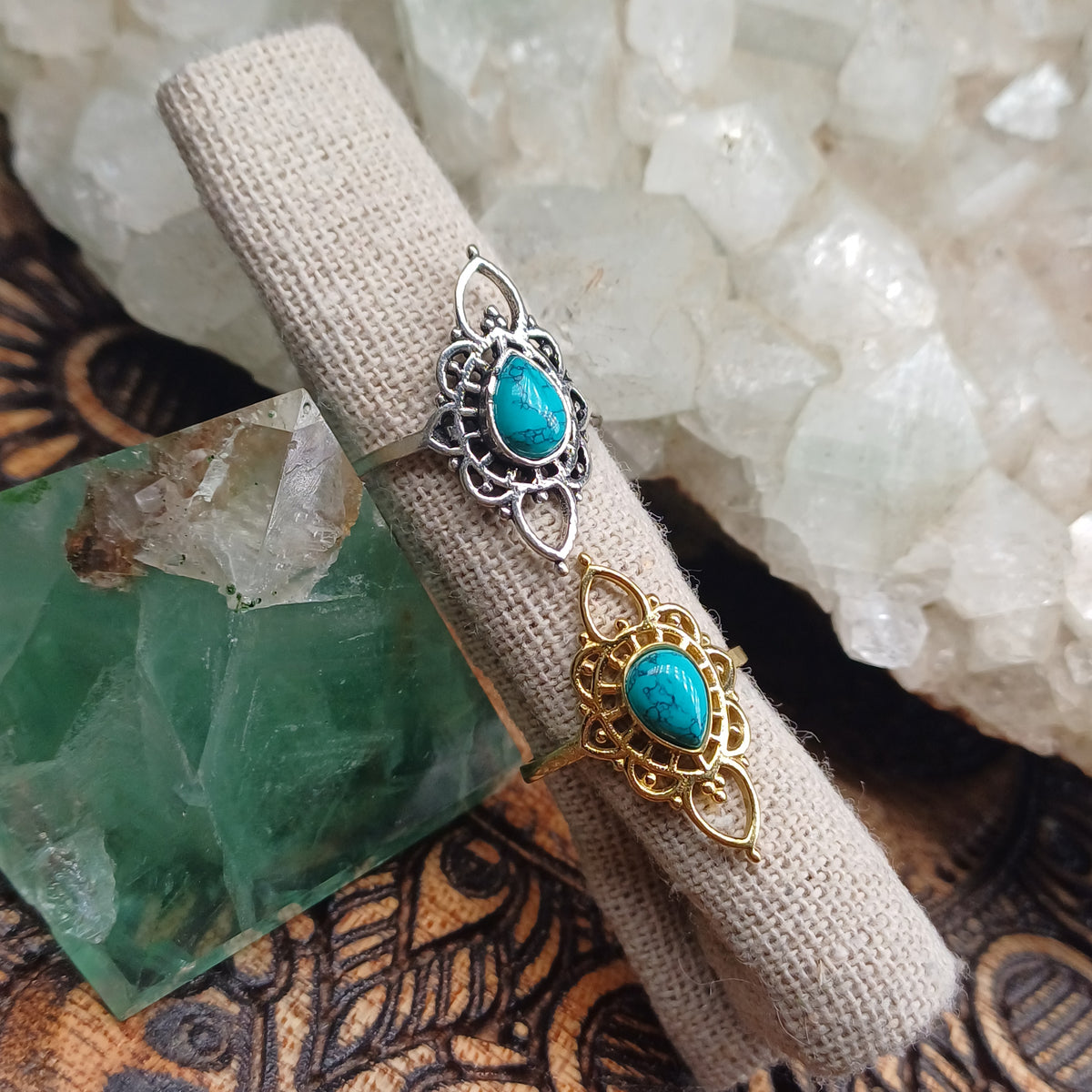 Turquoise Boho Ring