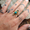 Turquoise Boho Ring