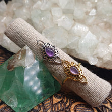 Load image into Gallery viewer, Amethyst Boho Ring
