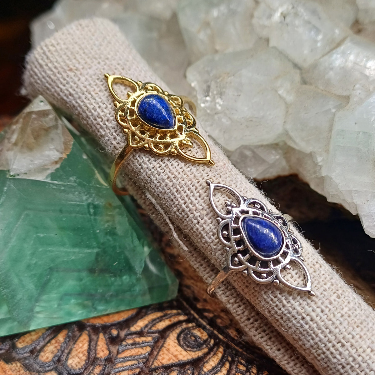 Lapis Lazuli Boho Ring