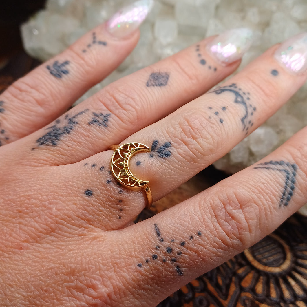 Crescent Moon Ring