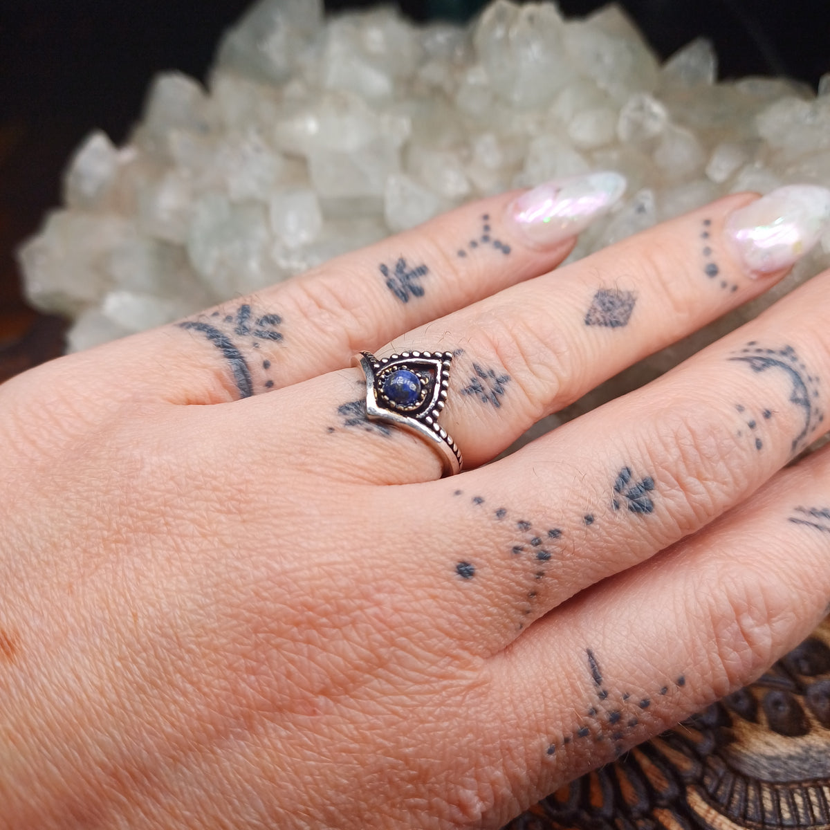 Lapis Lazuli Boho Ring