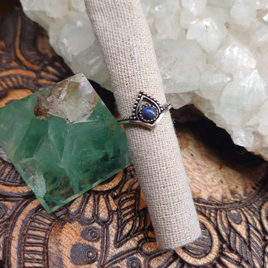 Lapis Lazuli Boho Ring