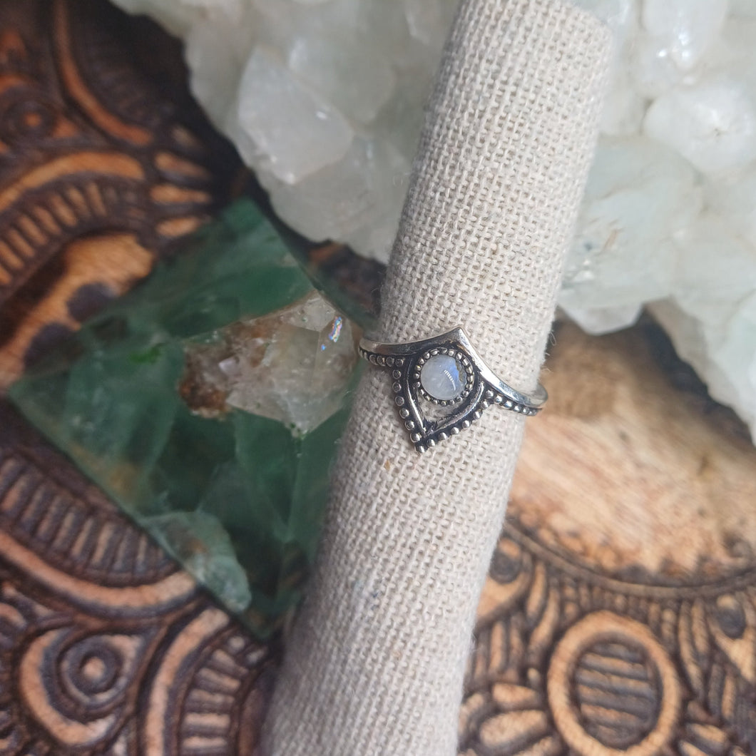Moonstone Silver Ring