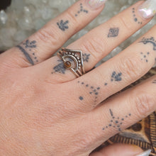 Load image into Gallery viewer, Tigers Eye Boho Silver Ring
