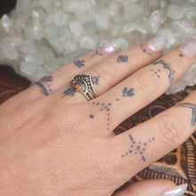 Load image into Gallery viewer, Tigers Eye Boho Silver Ring
