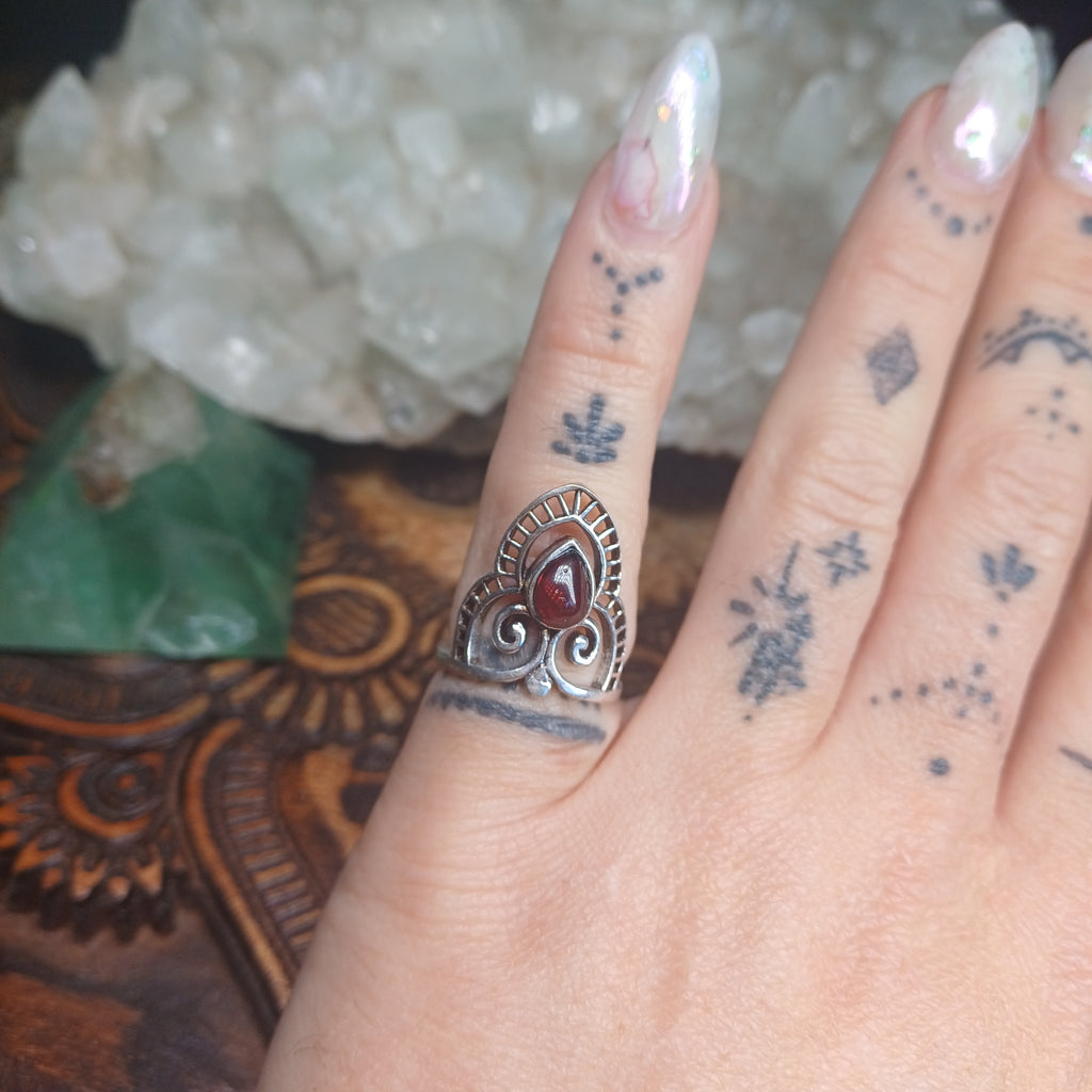 Silver Boho Ring