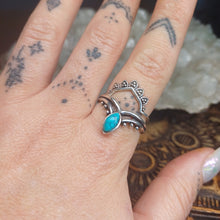 Load image into Gallery viewer, Turquoise Silver Rings

