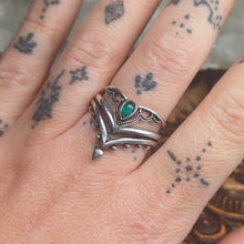 Load image into Gallery viewer, Aventurine Silver Rings
