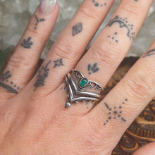 Load image into Gallery viewer, Aventurine Silver Rings
