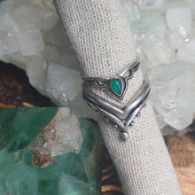 Load image into Gallery viewer, Aventurine Silver Rings
