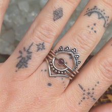 Load image into Gallery viewer, Amethyst Silver Rings

