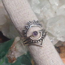Load image into Gallery viewer, Amethyst Silver Rings
