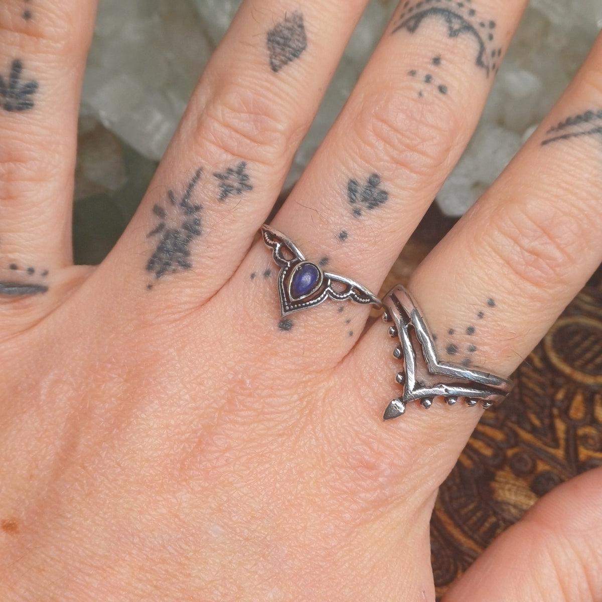 Lapis Lazuli Silver Rings