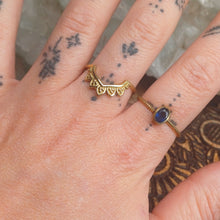 Load image into Gallery viewer, Blue Saphire Copper Ring
