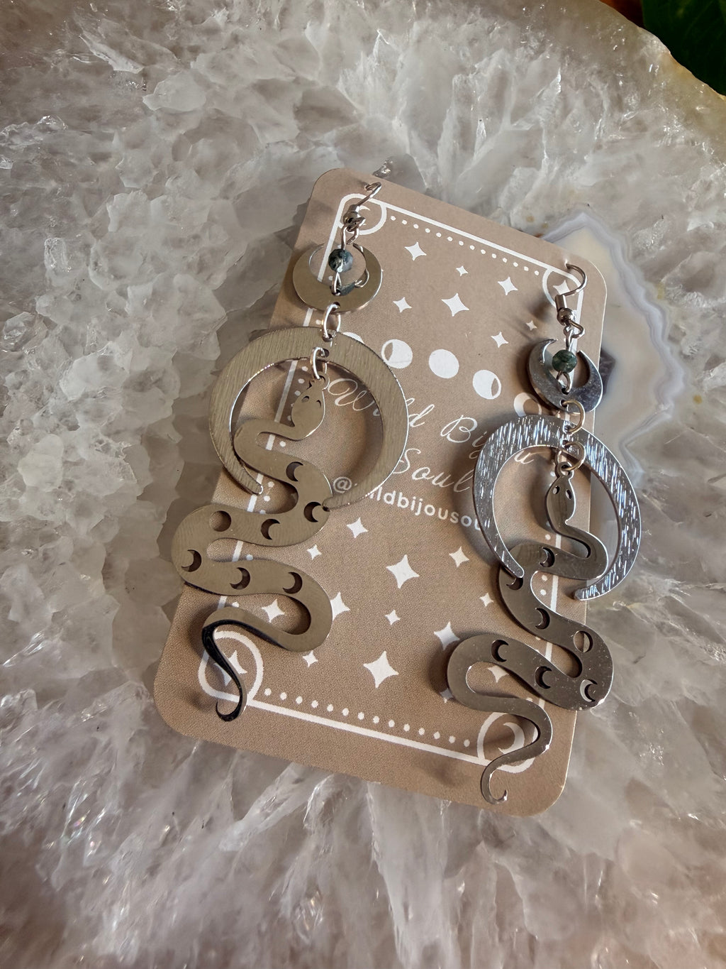 Lunar Serpent Earrings