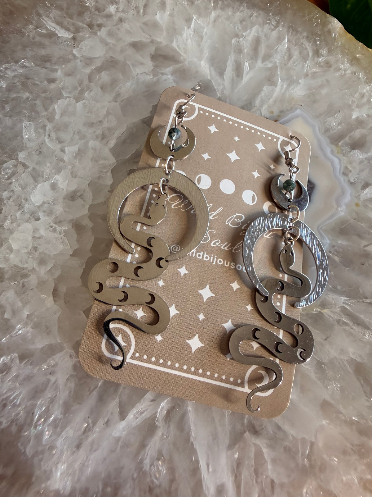 Lunar Serpent Earrings