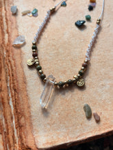 Load image into Gallery viewer, Unakite and Clear Quartz necklace
