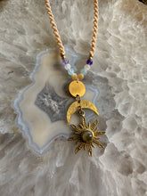 Load image into Gallery viewer, Sun and Moon Labradorite Necklace
