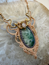 Load image into Gallery viewer, Feather Fluorite Necklace
