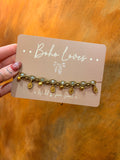 Agate Anklet with Bells