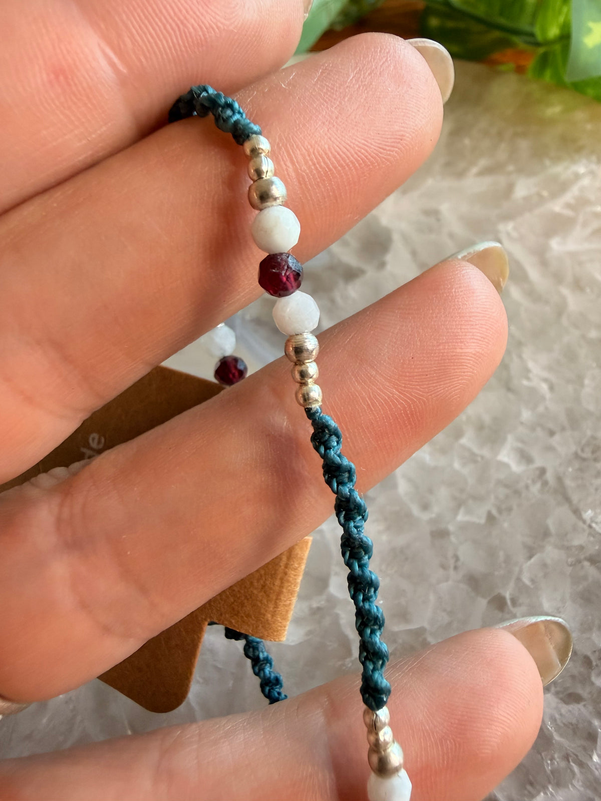 Garnet and Moonstone Necklace