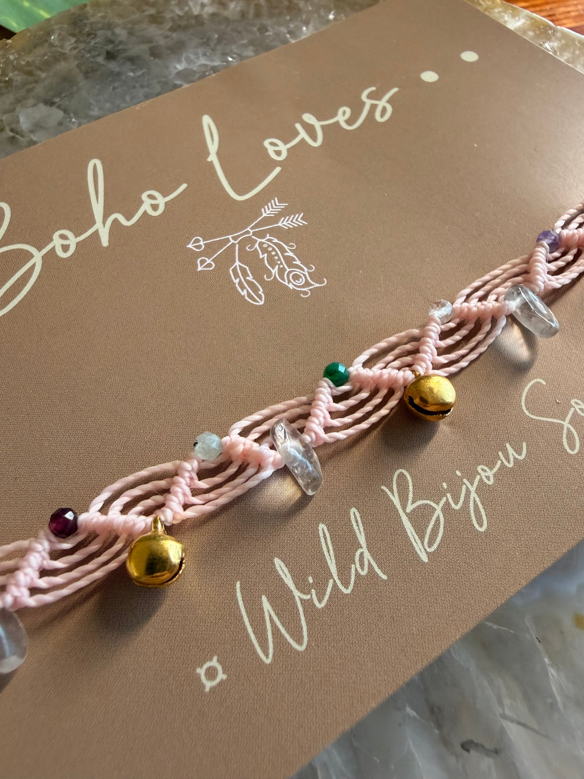 Mixed crystals and Bells anklet