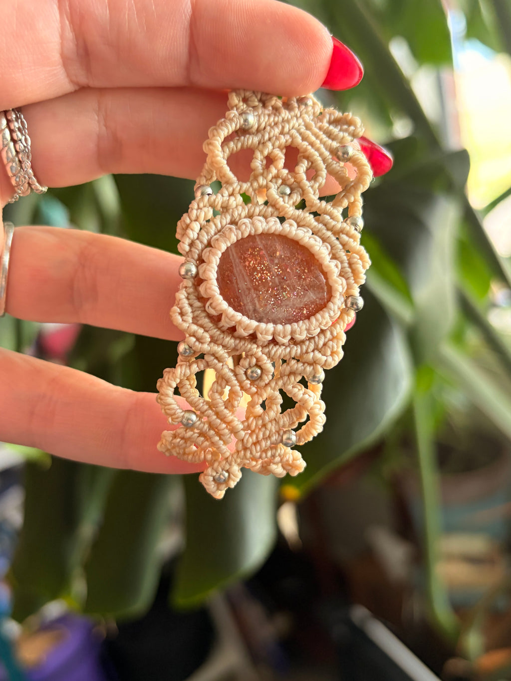 Sunstone bracelet