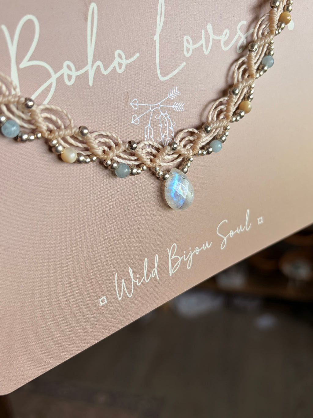 Moonstone necklace