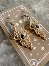 Load image into Gallery viewer, Lolite Macrame Earrings
