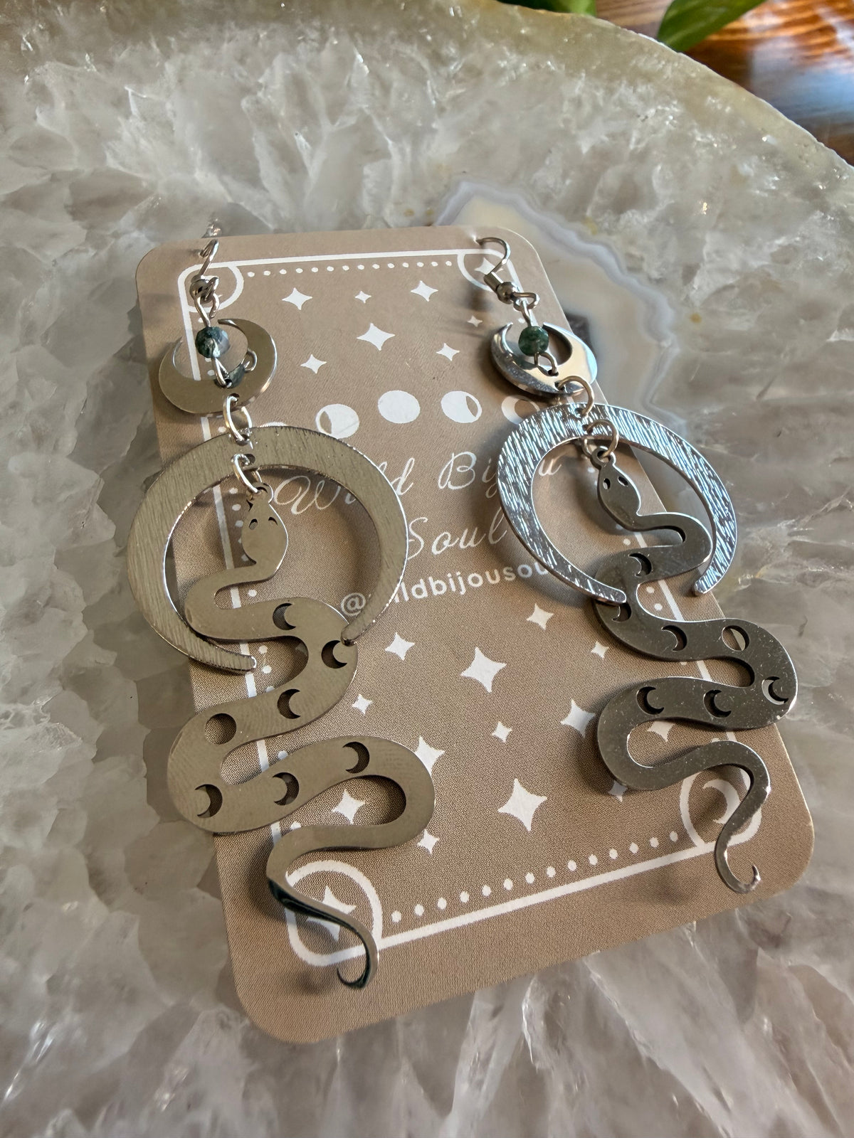 Lunar Serpent Earrings