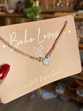 Load image into Gallery viewer, Moonstone sun and moon necklace
