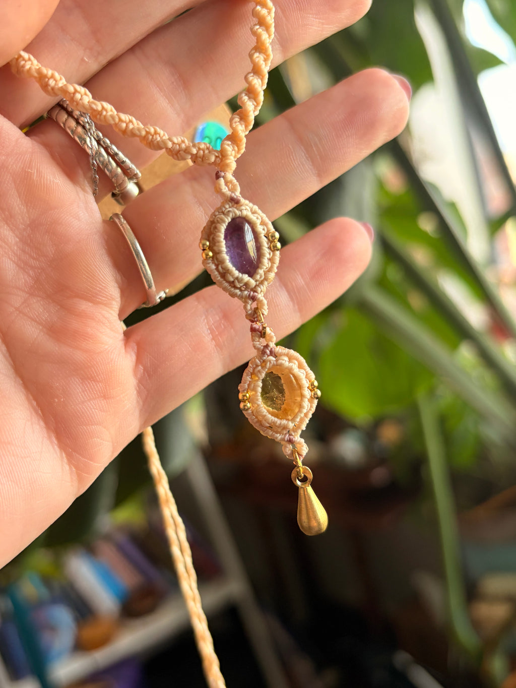 Kyanite and Citrine necklace