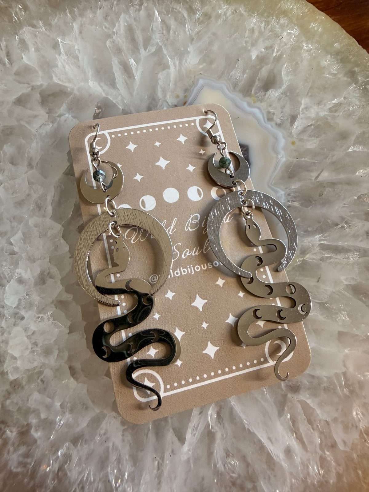 Lunar Serpent Earrings