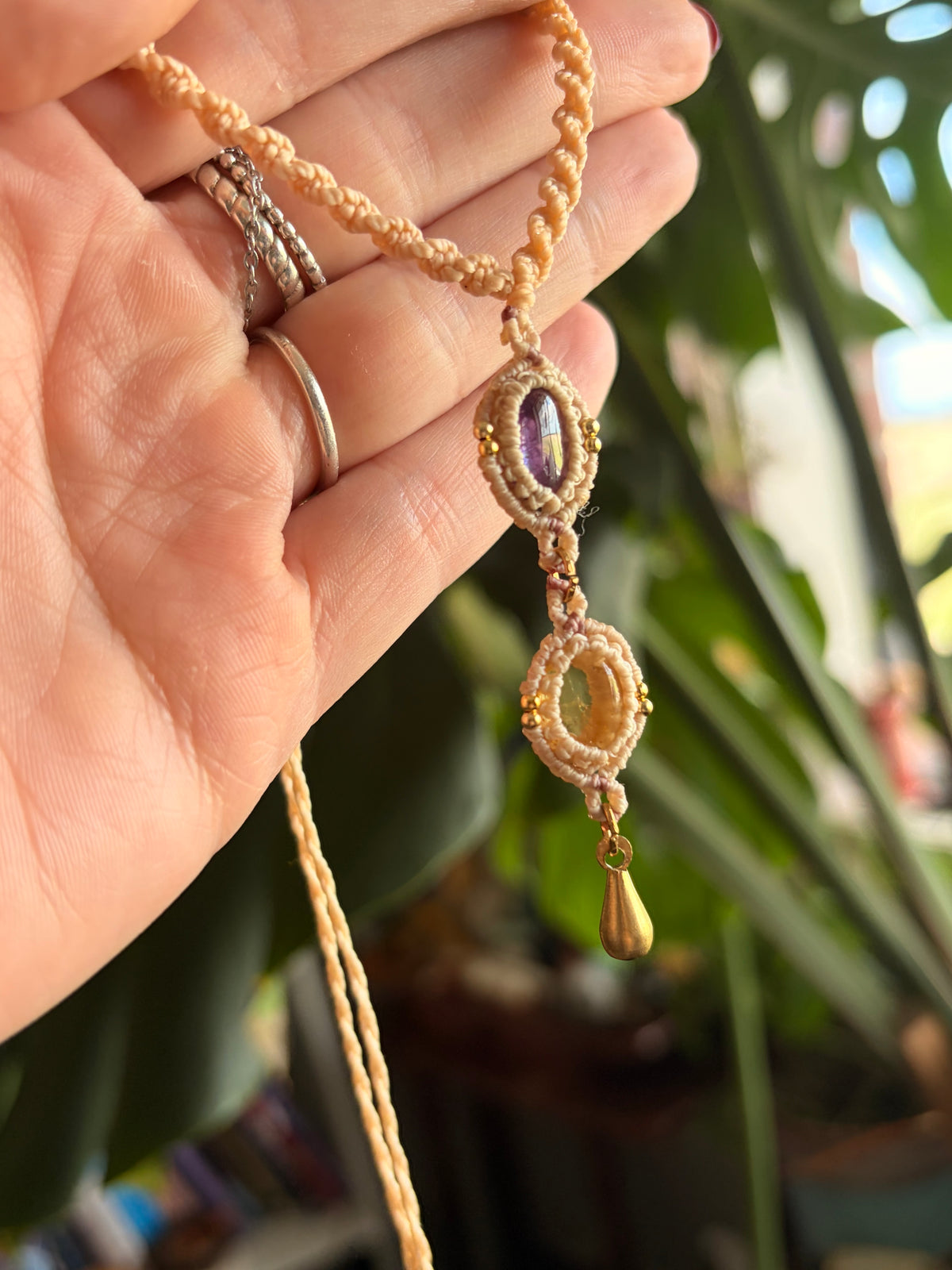 Kyanite and Citrine necklace
