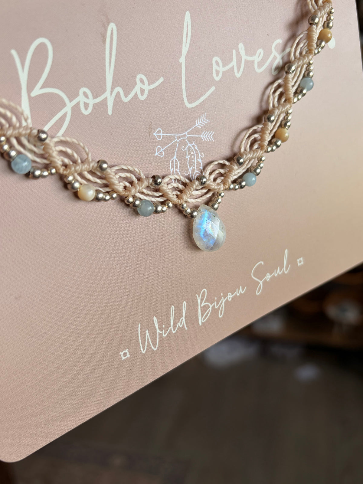 Moonstone necklace