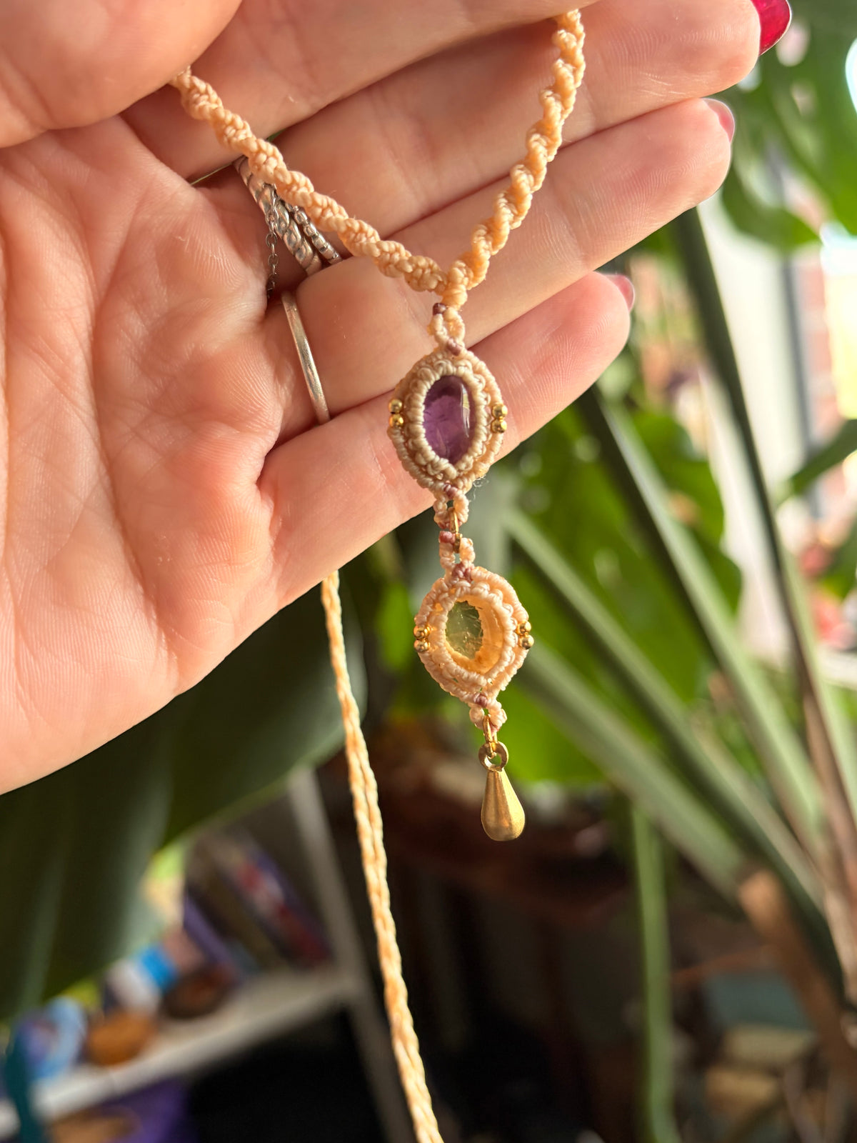 Kyanite and Citrine necklace