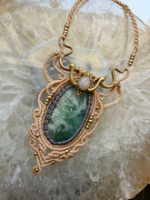 Load image into Gallery viewer, Feather Fluorite Necklace
