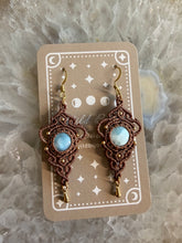 Load image into Gallery viewer, Larimar Macrame Earrings
