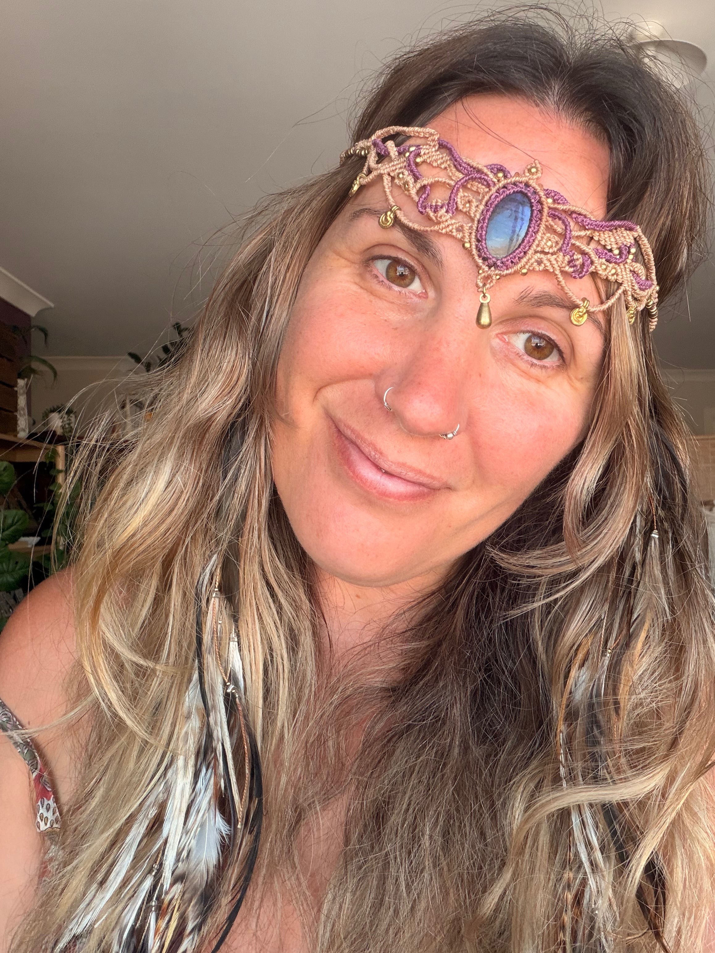 Purple Labradorite Crown