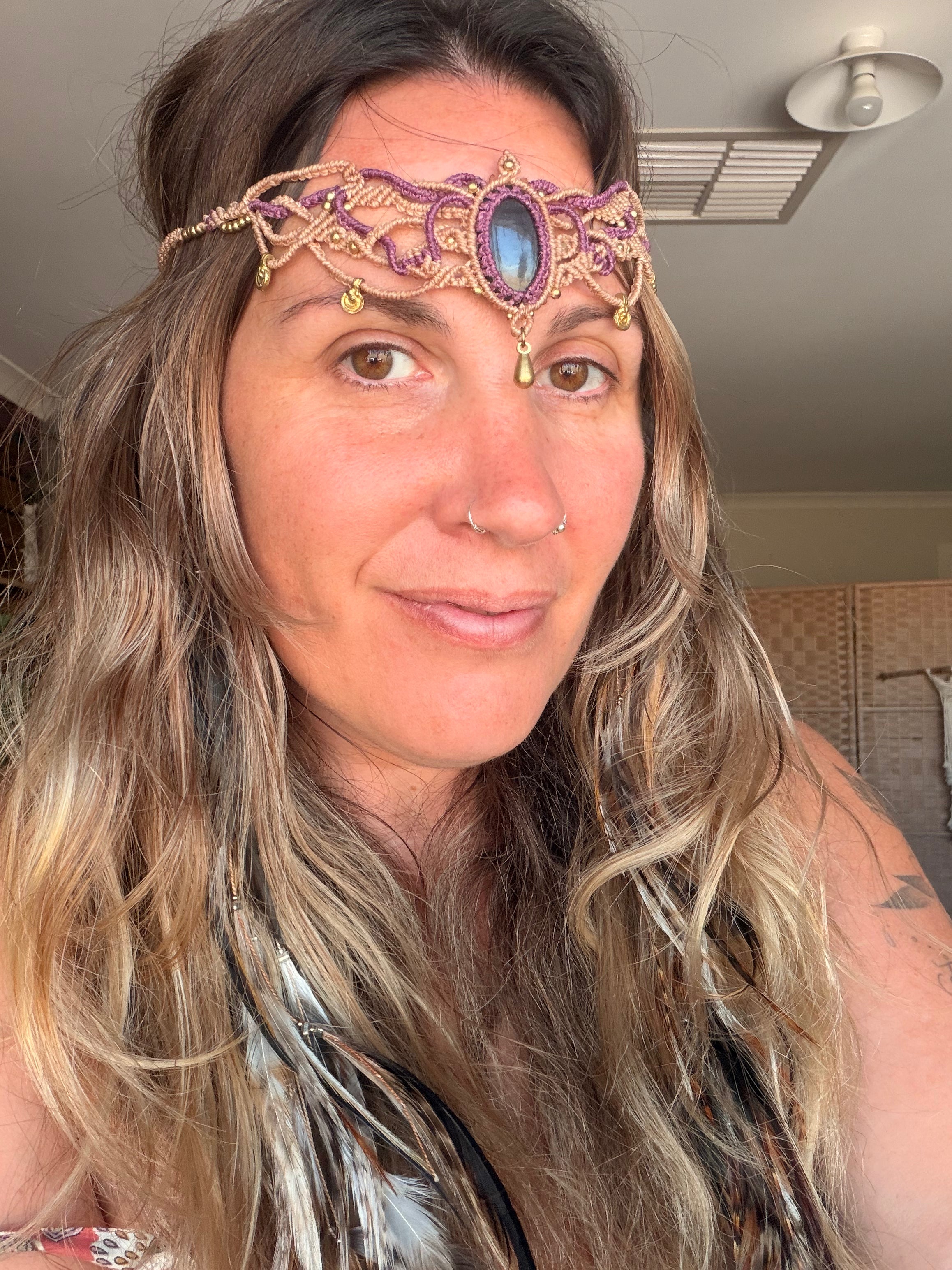 Purple Labradorite Crown