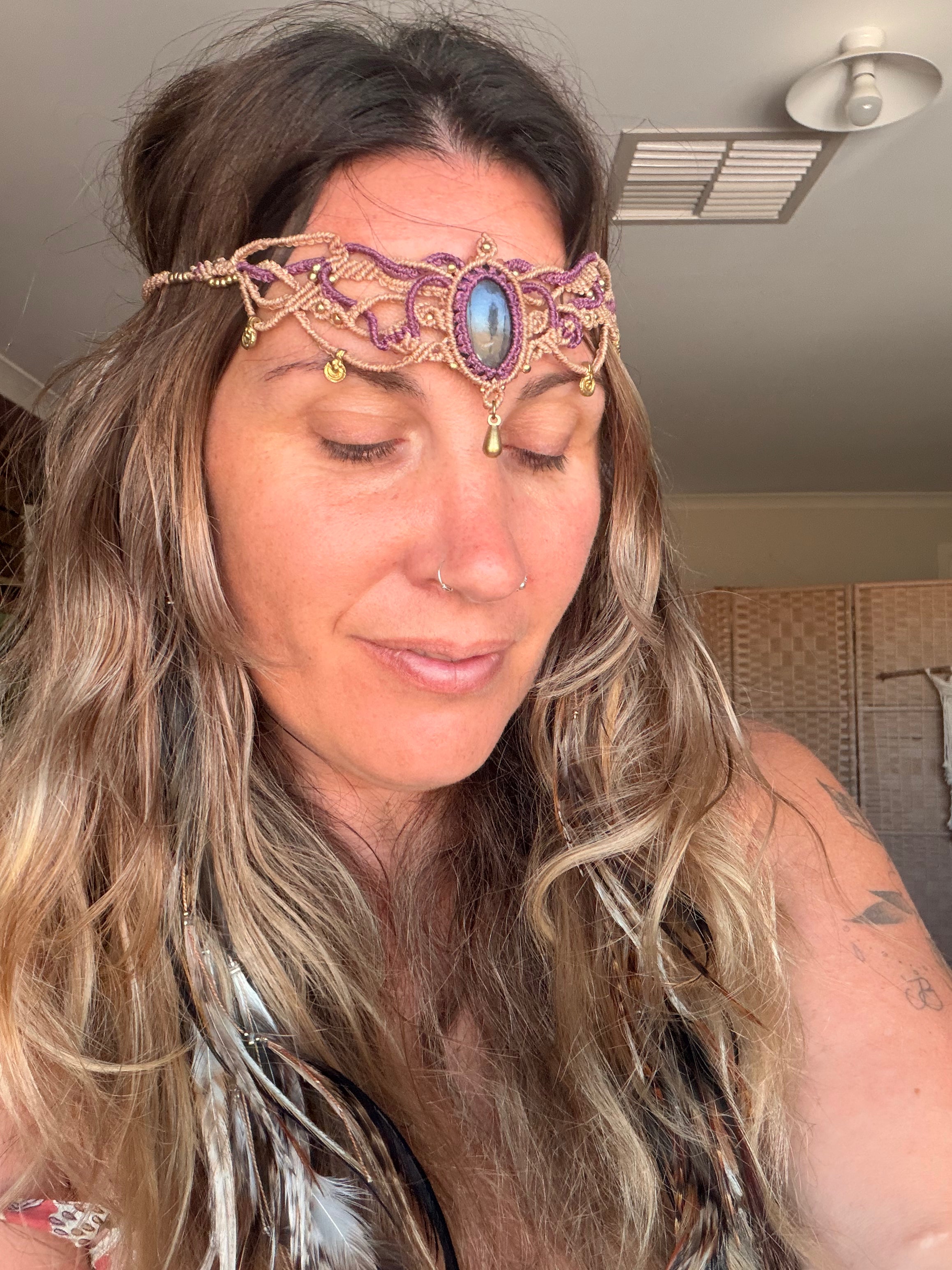 Purple Labradorite Crown