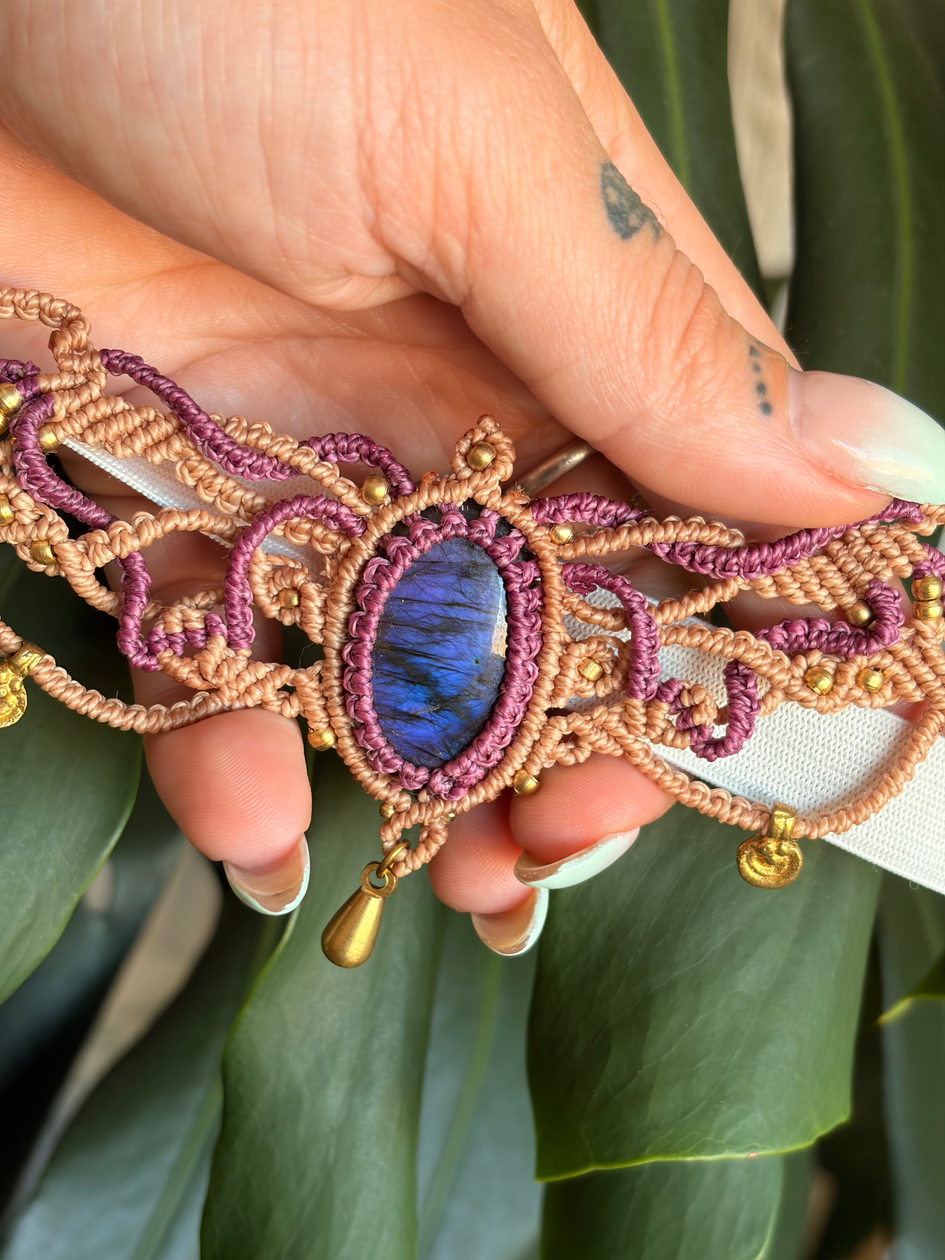 Purple Labradorite Crown