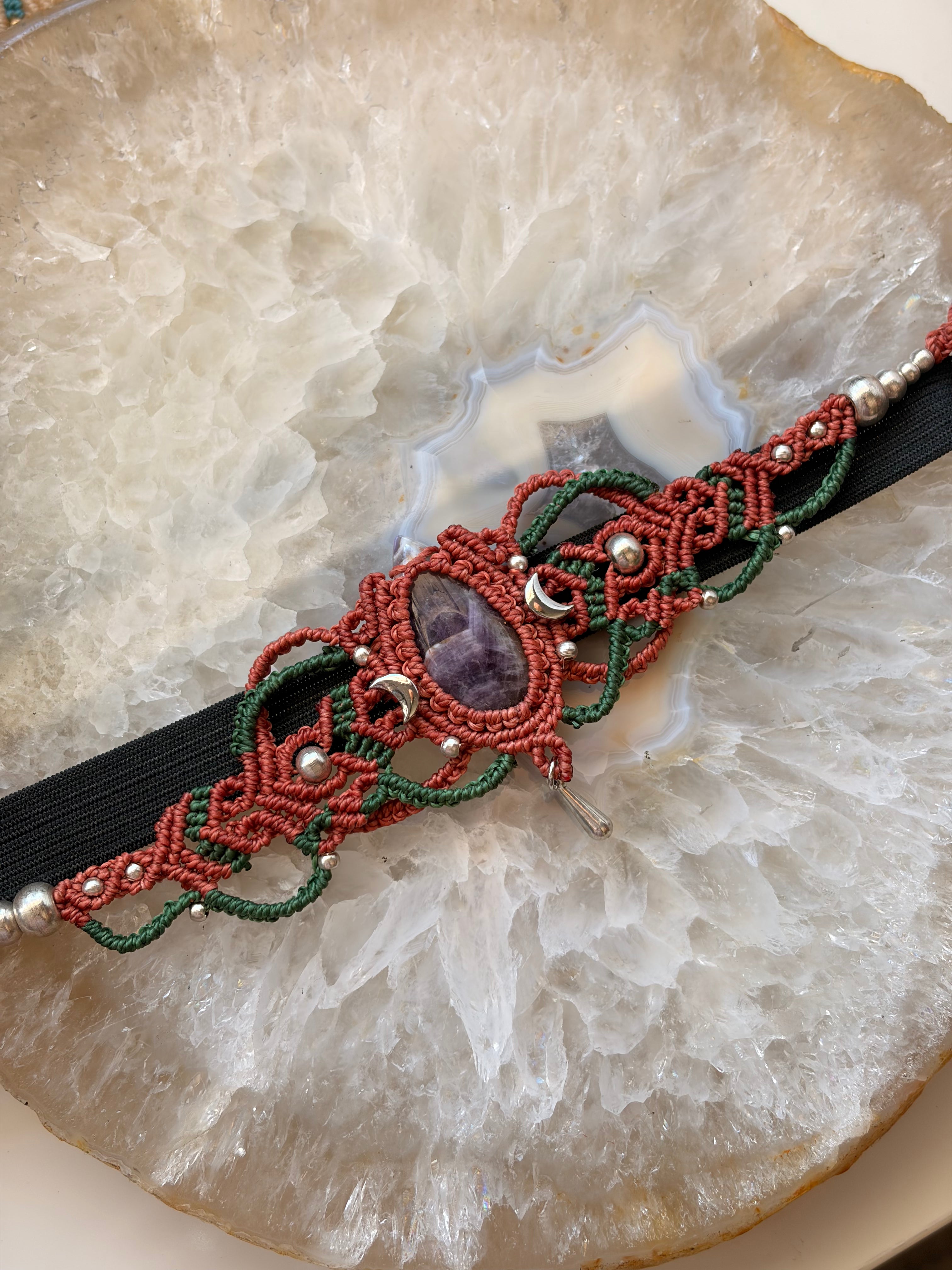 Chevron Amethyst Crown