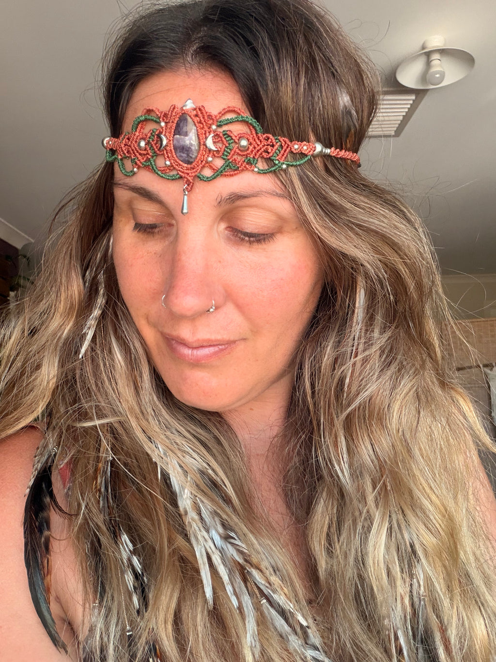 Chevron Amethyst Crown