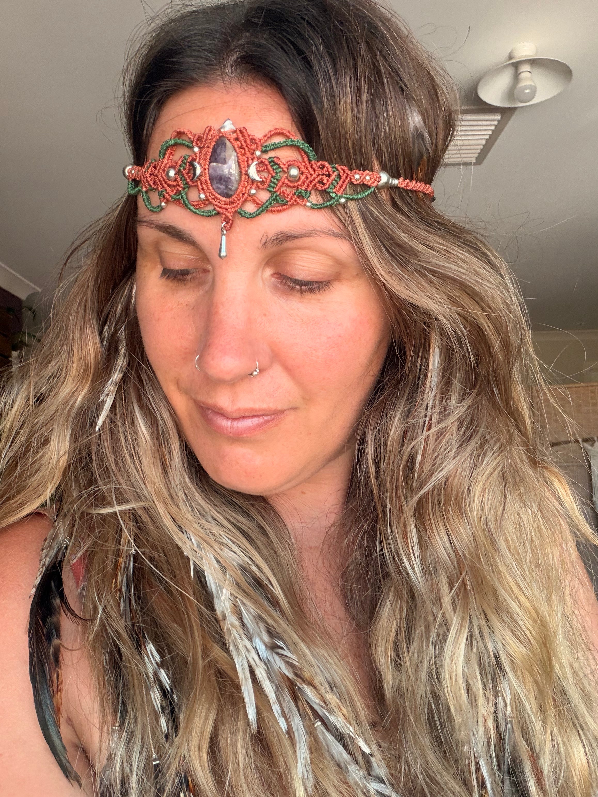 Chevron Amethyst Crown