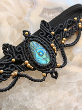 Load image into Gallery viewer, Evil Eye labradorite crown
