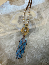 Load image into Gallery viewer, Kyanite &amp; Moonstone Macramé Necklace
