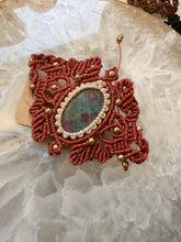 Load image into Gallery viewer, Ruby in Fuchsite Macramé Bracelet
