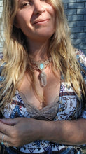 Load image into Gallery viewer, &quot;Celestial Dream song&quot; Larimar, Clear Quartz and Opal
